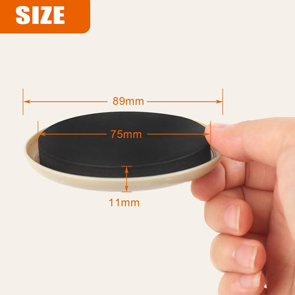 10 Pack Furniture Sliders 3.5" Heavy Duty