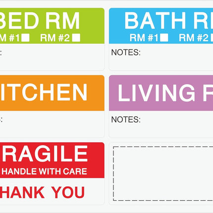 Moving Labels for Boxes 120 Pack
