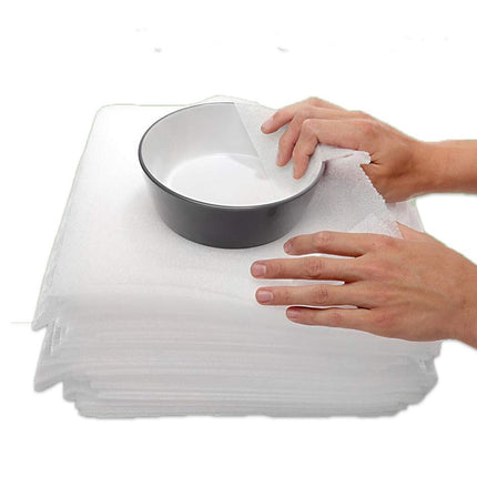 100 Pack Foam Wrap Sheets 12 x 12 Inch 1/16 Inch with Free Fragile Stickers
