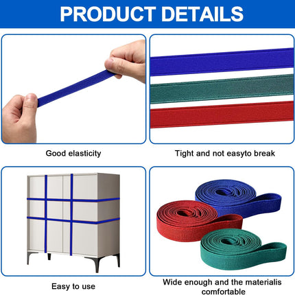 Moving Rubber Bands 12 Pack M,L,XL – Furniture & Blankets
