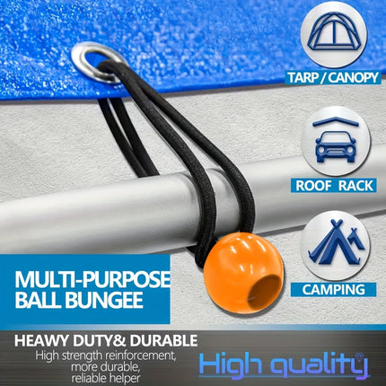32 Piece Elastic Cord Set Heavy Duty Bungee Cords
