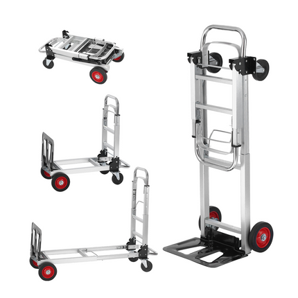 Aluminum 2-in-1 Folding Hand Truck Dolly, 450 LB Capacity