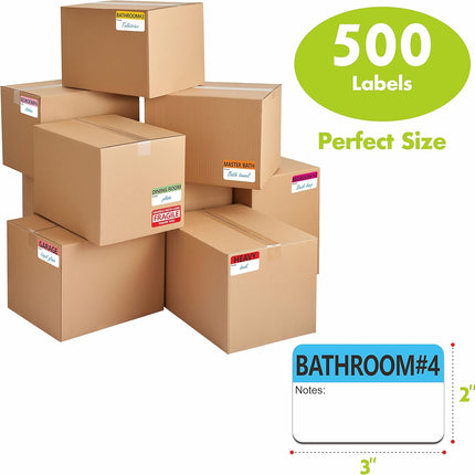 Moving Labels 500 Pack