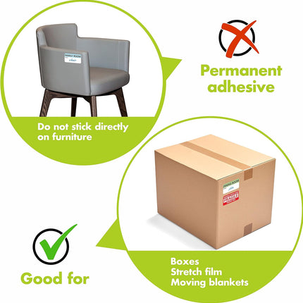 Moving Labels 500 Pack
