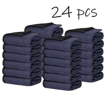 Moving Blankets 35LB 80x72 – 24 Pack Bulk Pads
