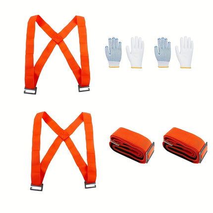 Moving Straps 2 Pack Adjustable Lifting Straps with FREE Gloves Included