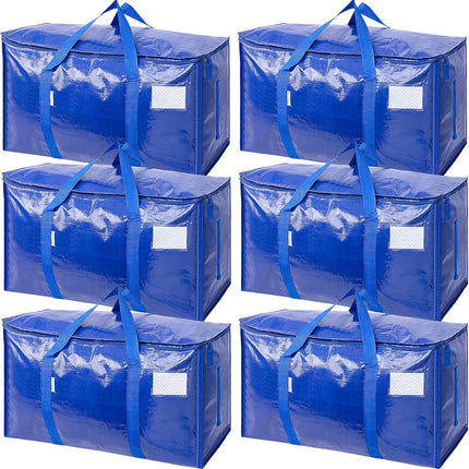 Moving Bags Extra Large Heavy Duty Waterproof — 6 Pack