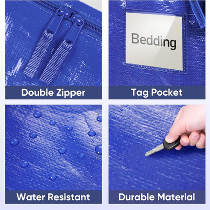 Moving Bags Extra Large Heavy Duty Waterproof — 6 Pack