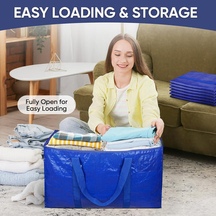 Moving Bags Extra Large Heavy Duty Waterproof — 6 Pack