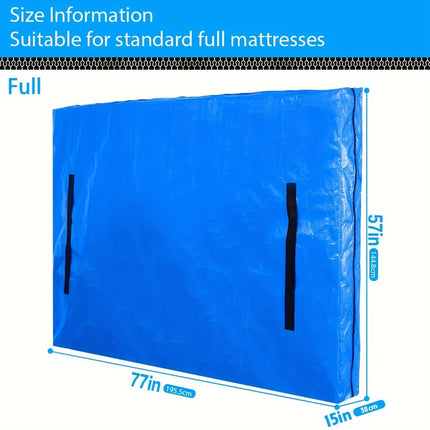 Mattress Bags for Moving and Storage Reusable Waterproof Cover with Handles and Zipper Multi-Size