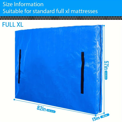 Mattress Bags for Moving and Storage Reusable Waterproof Cover with Handles and Zipper Multi-Size