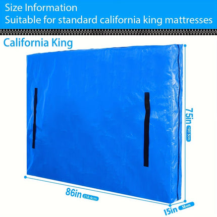 Mattress Bags for Moving and Storage Reusable Waterproof Cover with Handles and Zipper Multi-Size