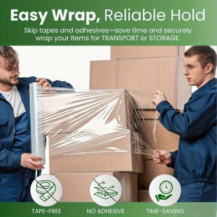 Stretch Wrap 18" x 1500 FT 80 Gauge – Clear Hand Film