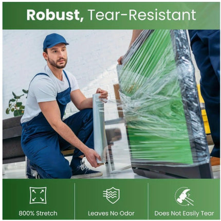 Stretch Wrap 18" x 1500 FT 80 Gauge – Clear Hand Film